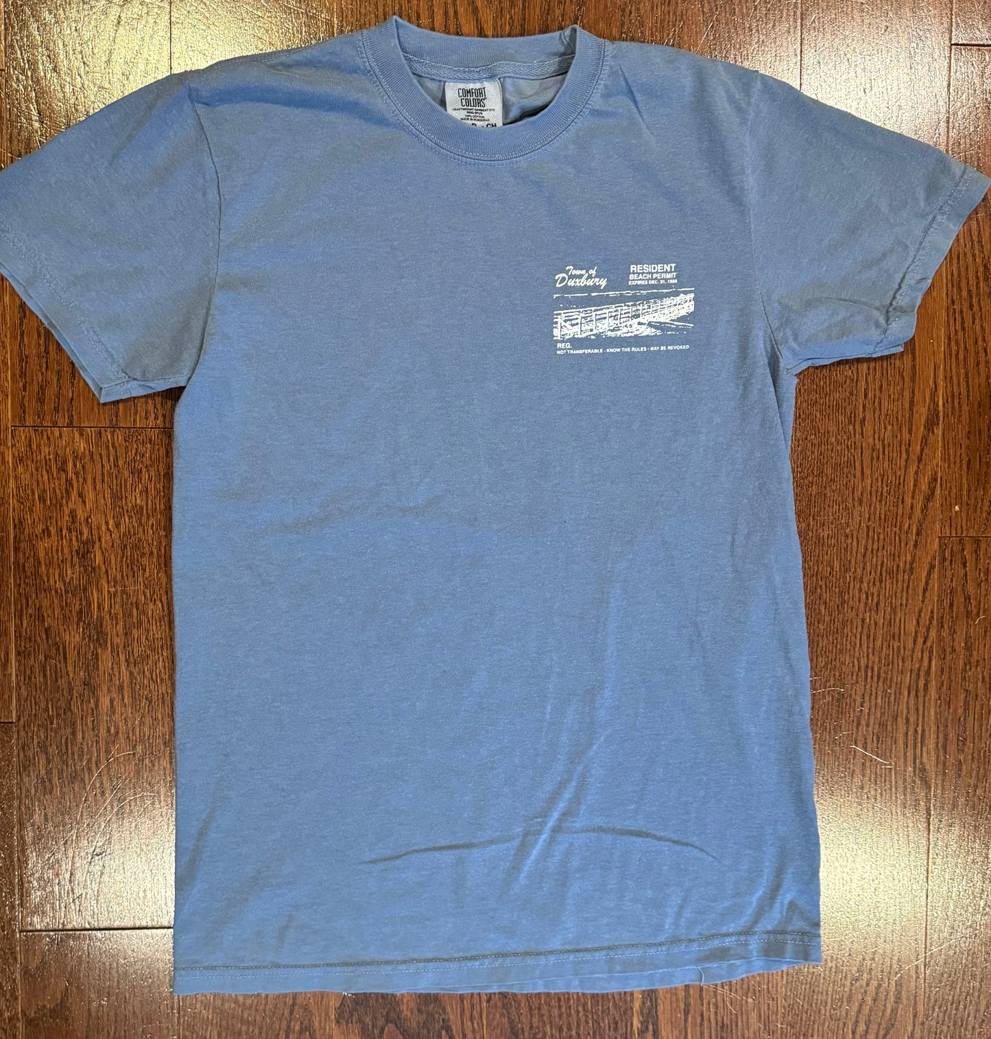 Blue Duxbury Beach Permit Tee