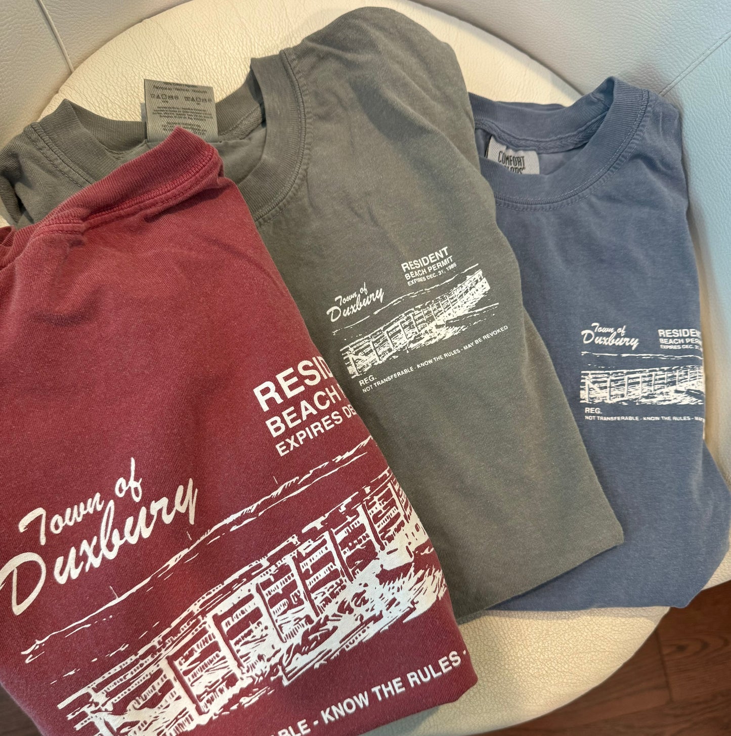 Red Duxbury Permit Tee